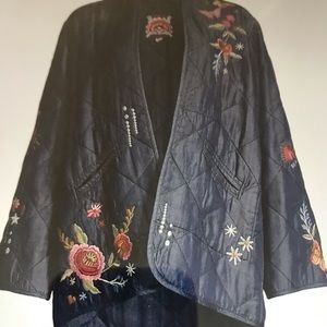 NWT Johnny Was Lyocell Denim Blue Jacket